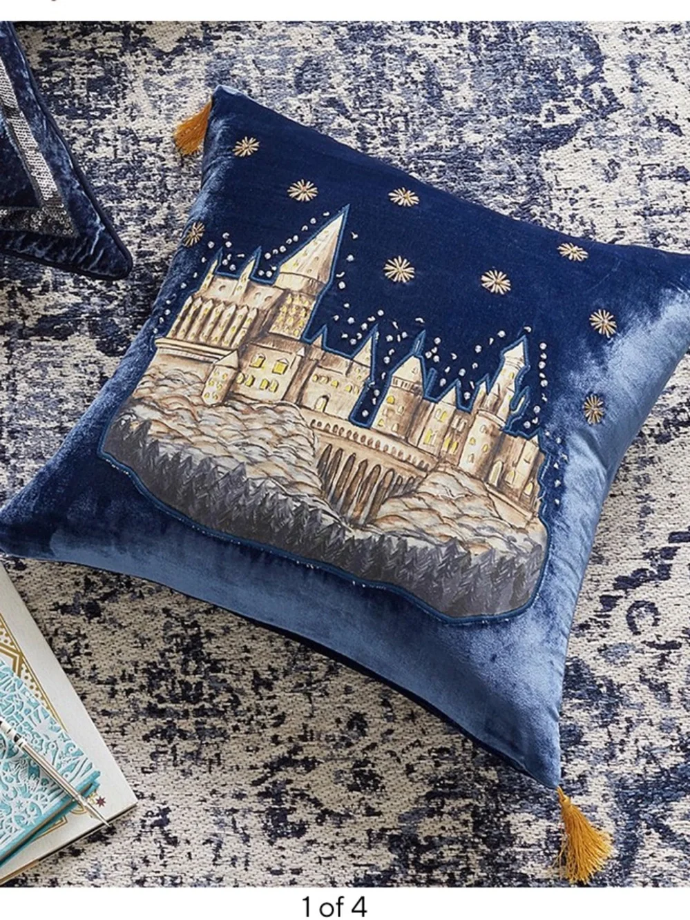 Pottery Barn Harry Potter Hogwarts Castle pillow w/ insert